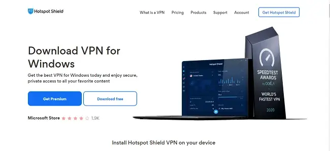 Hotspot Shield Free VPN for Windows