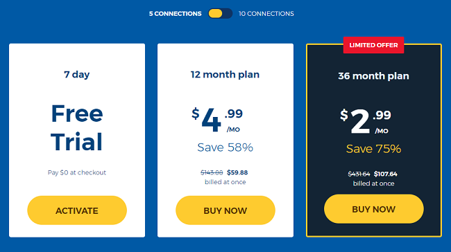 HMA price plan